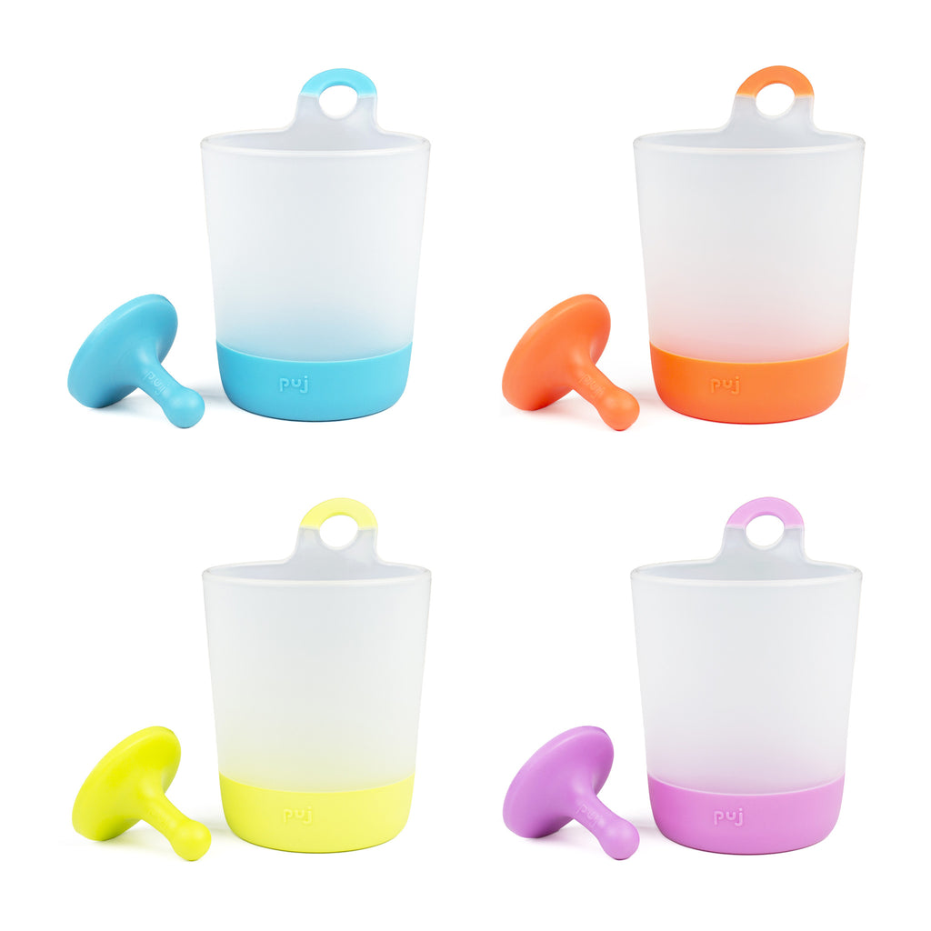 Puj Rinse and Play - Hangable Kids Cups (Original Colors) - Bath - Puj | Simplifying Parenthood